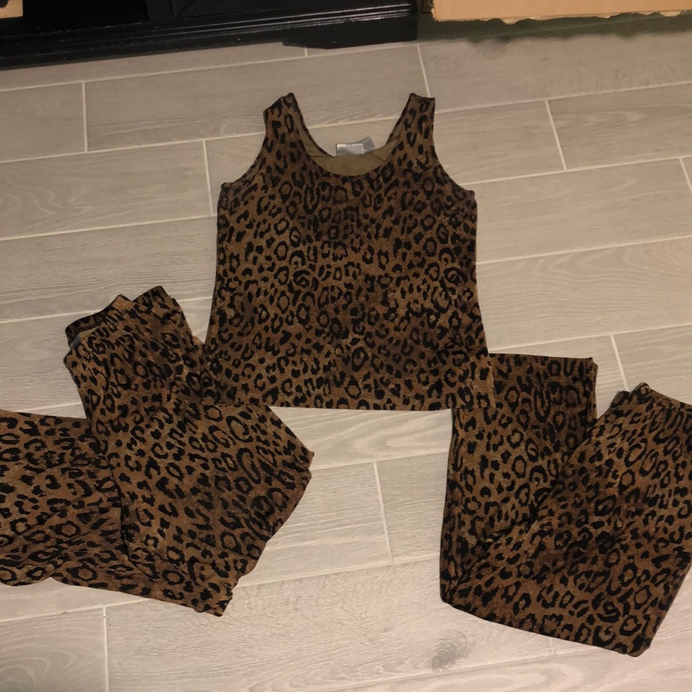 Chicos Animal Print Tank/ Pants set